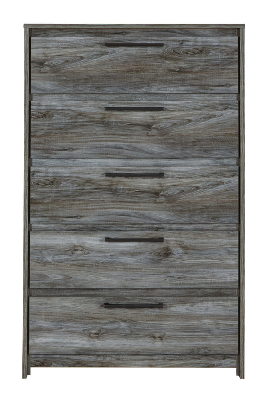 Baystorm - Five Drawer Chest - Gray