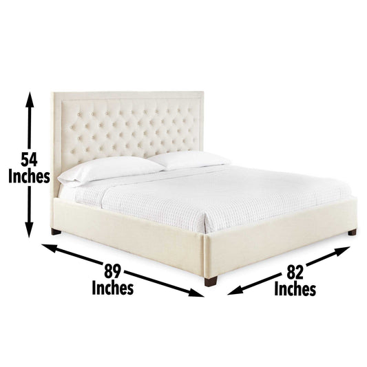 Isadora - King Bed - White