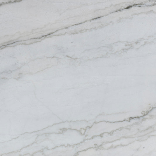 Vida - Marble Top Dining Table - White / Light Brown