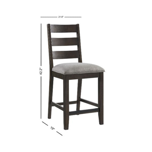 Beacon - Ladder Stool - Charcoal / Walnut