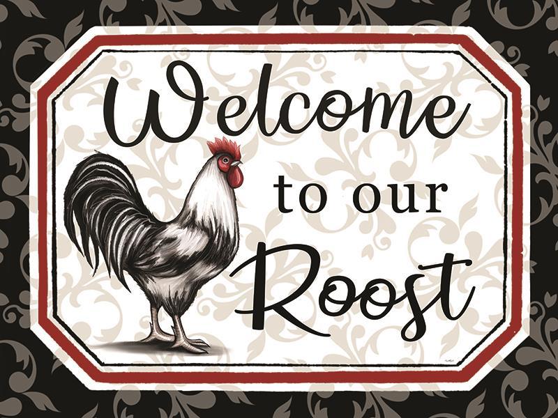Welcome To Our Roost By Elizabeth Tyndall (Framed Small) - Beige