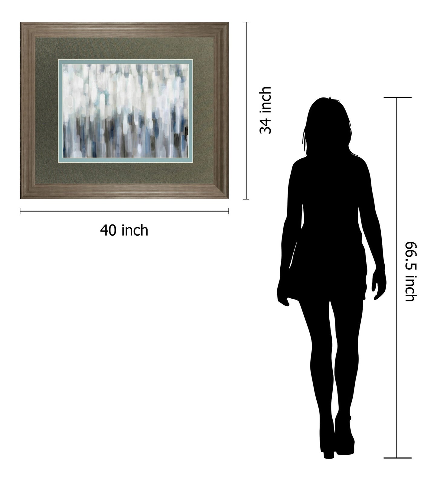 Silver Rain By Karen Lorena Parker - Framed Print Wall Art - Dark Gray