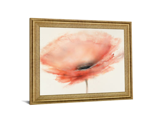 Coral Mist - 28" x 34" Framed Wall Art - Pink