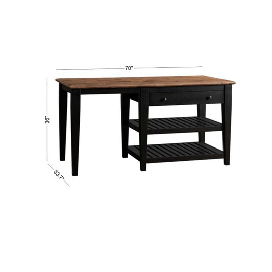 Austin - Kitchen Island - Natural Mango Wood