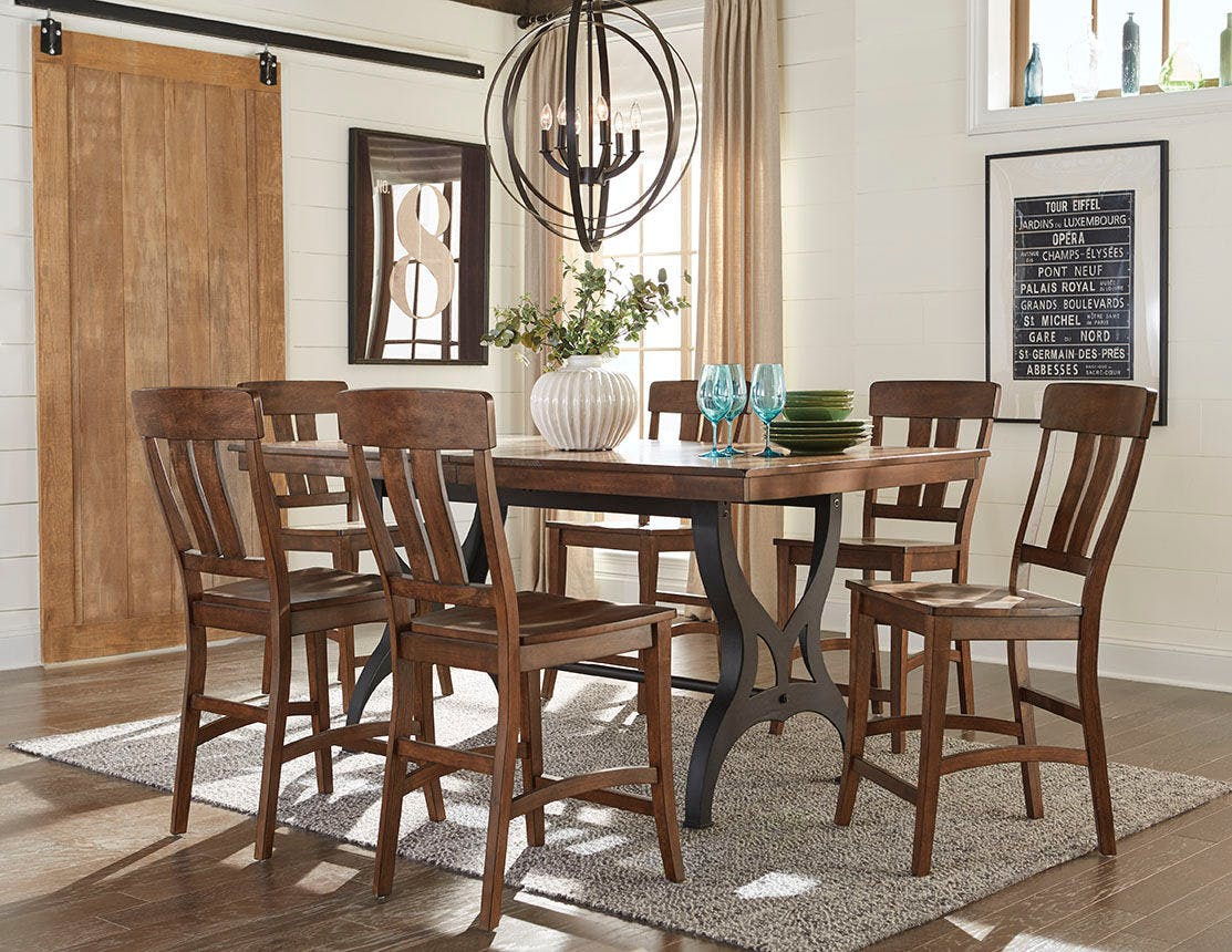 District - Slat Stool - Copper