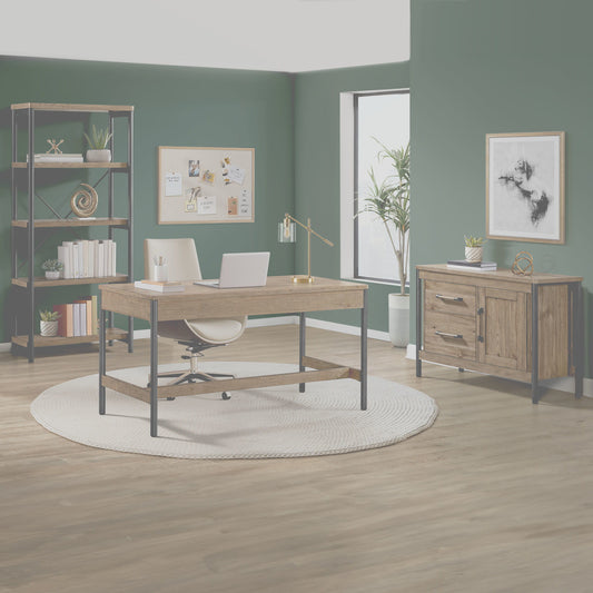 Norcross - 60" Writing Desk - Hickory