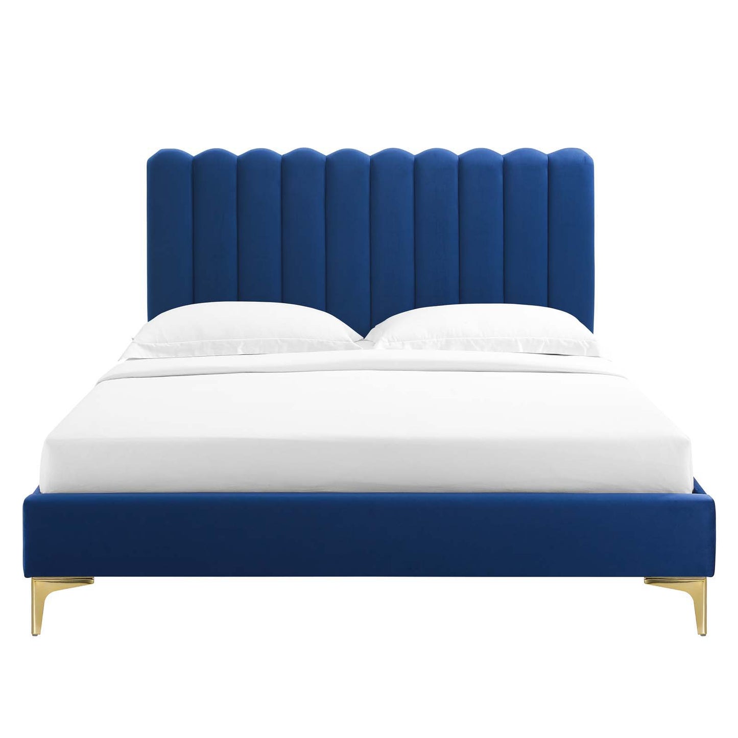 Reagan King Performance Velvet Platform Bed