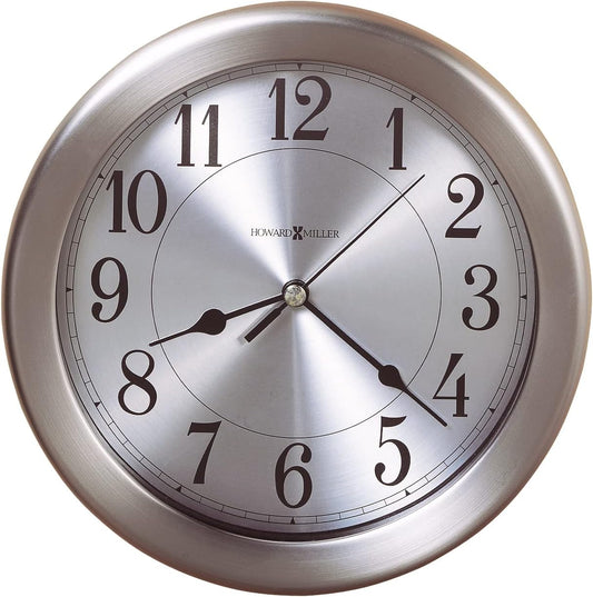Howard Miller Pisces Wall Clock - Brushed Nickel - Stainless Steel Look
