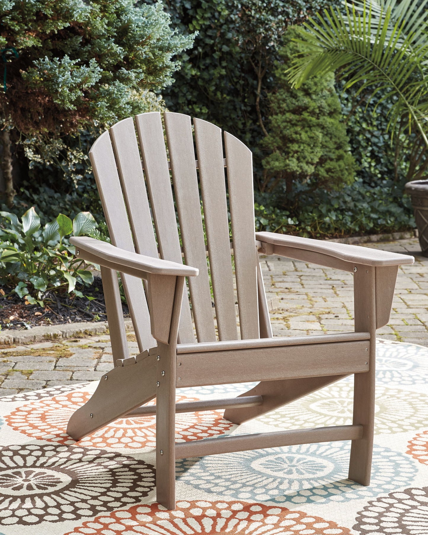 Sundown Treasure - 2 Pc. - Adirondack Chair And Ottoman - Driftwood