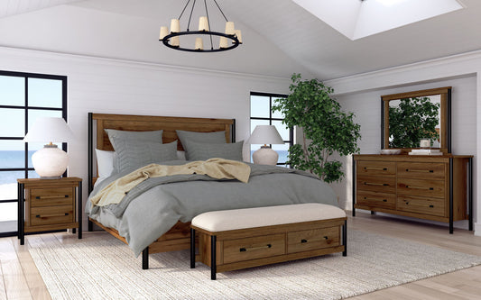 Norcross - Storage Bench - Hickory