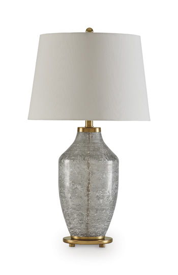 Abbriel - Glass Table Lamp - Antique Green