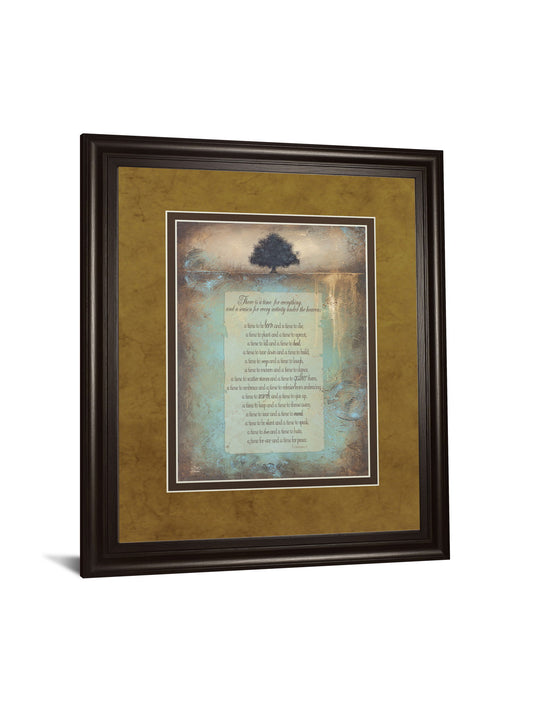 Time For Everything By Brit Hallowell - Framed Print Wall Art - Light Brown