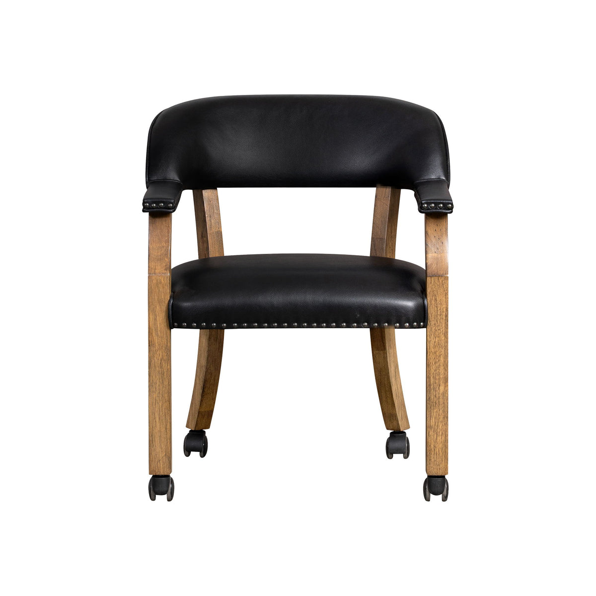 Curved Back Game Chair - Whiskey / Black