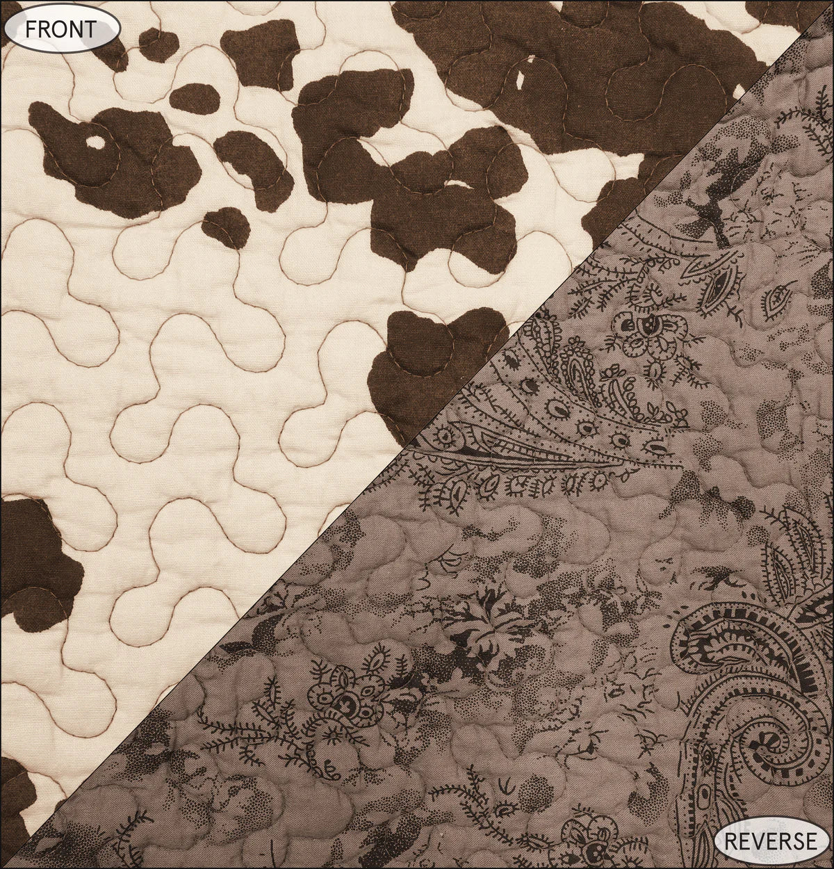 Elsa Cowhide Reversible Quilt Set