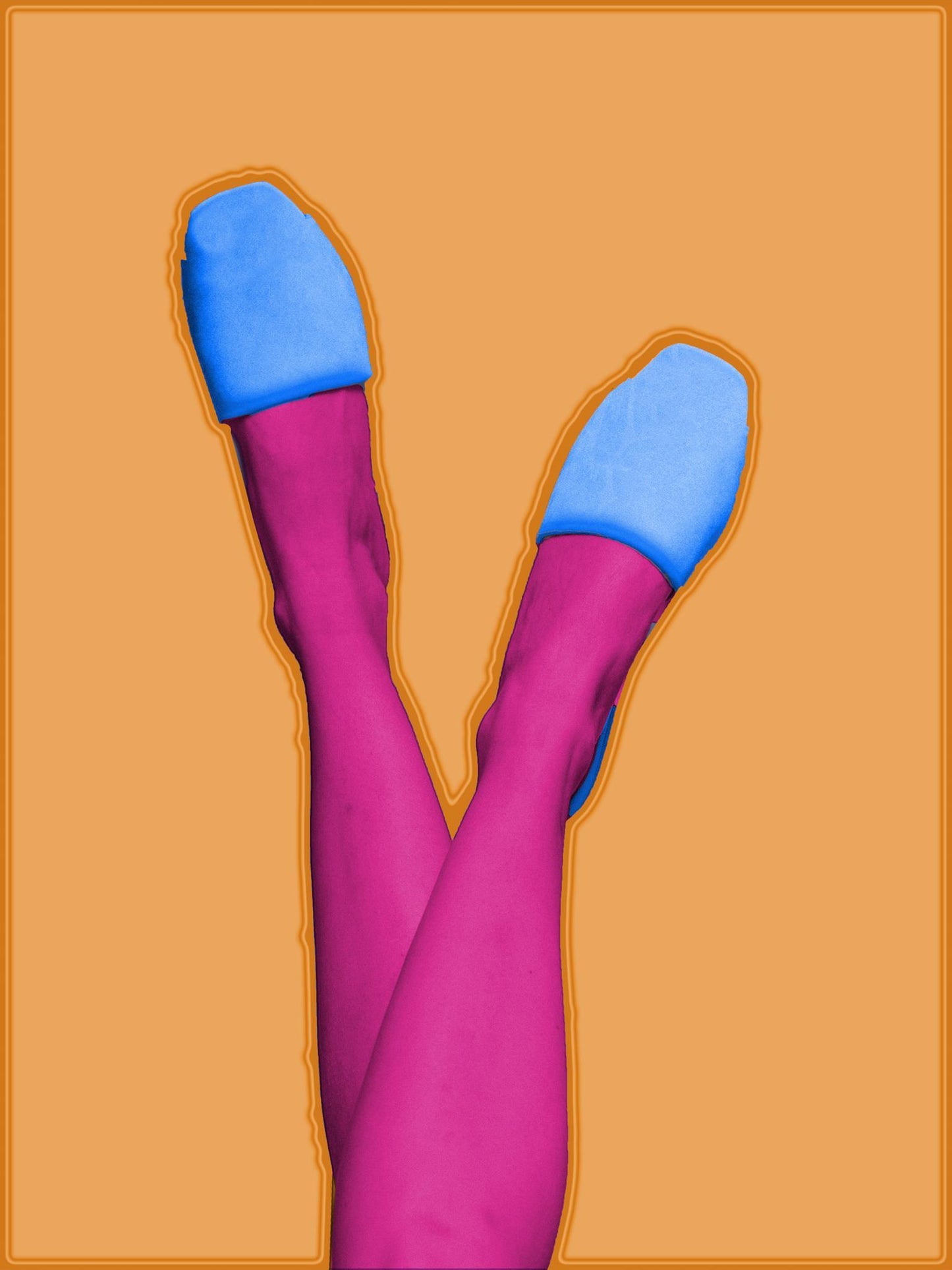 Neon Flats (Small) - Orange