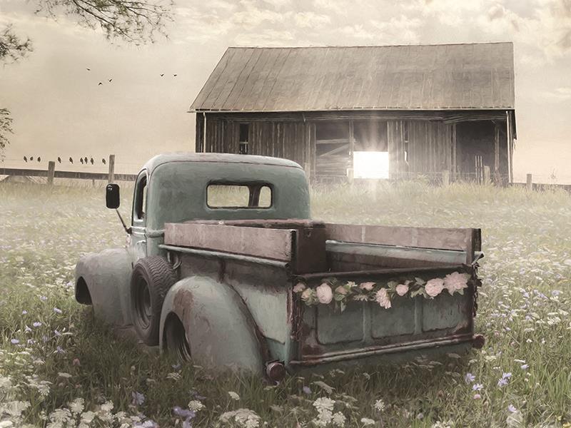 The Old Ride By Lori Deiter (Framed Small) - Gray