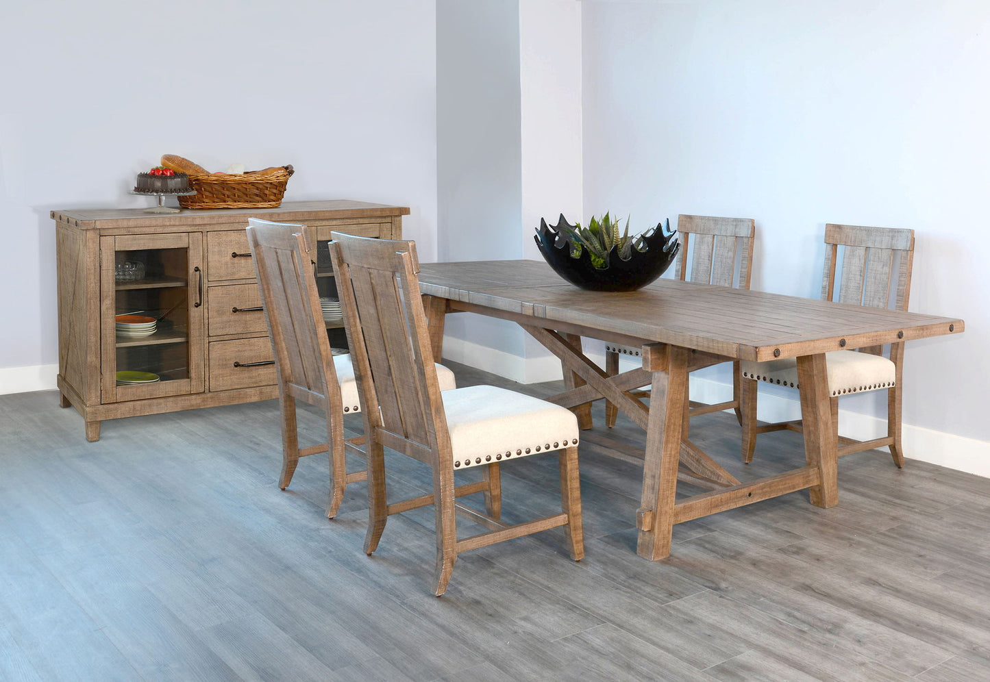 Vivian - Rectangular Dining Table With Extensions - Light Brown