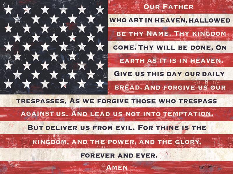 Our Father Flag By Annie Lapoint - Red