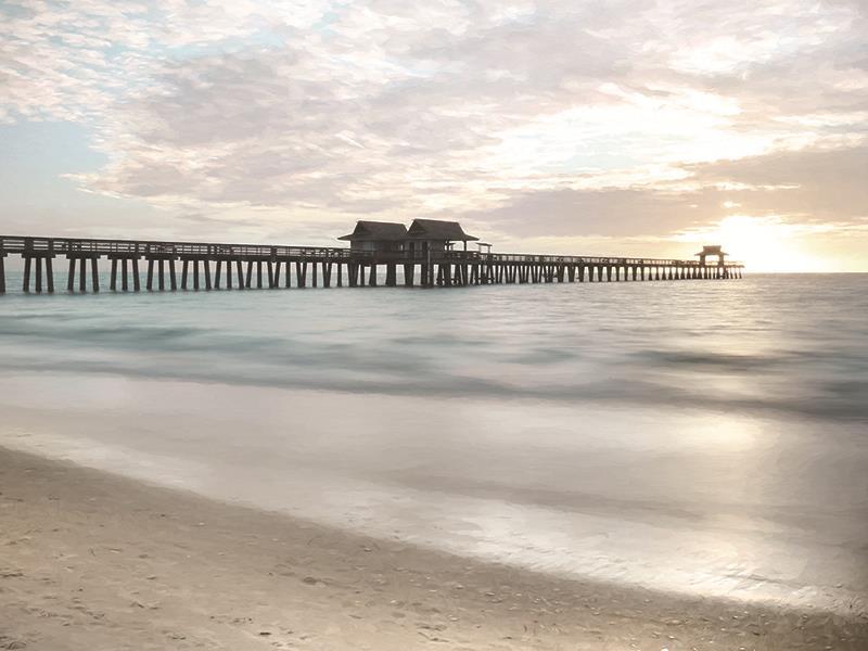 Pier Sunset By Lori Deiter - Pearl Silver