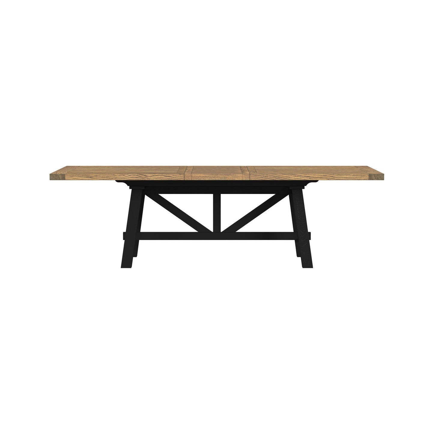 Hendricks - Trestle Table - Rustic Wheat / Raven