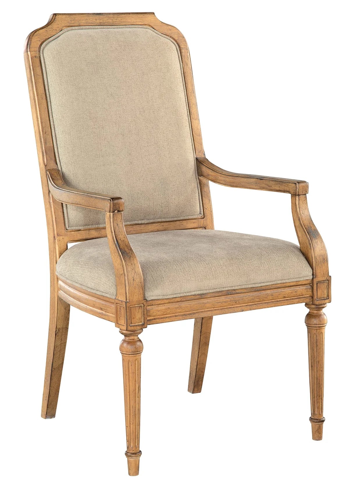 Hekman Wellington Hall Upholstered Acacia Dining Armchair
