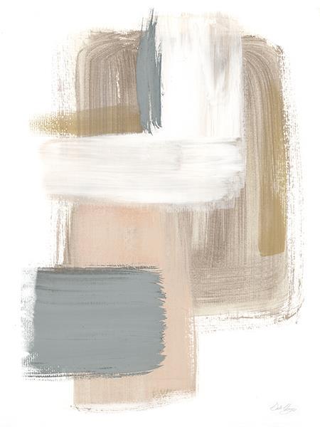 Soft Symmetry I By Stella Chang (Framed) - White