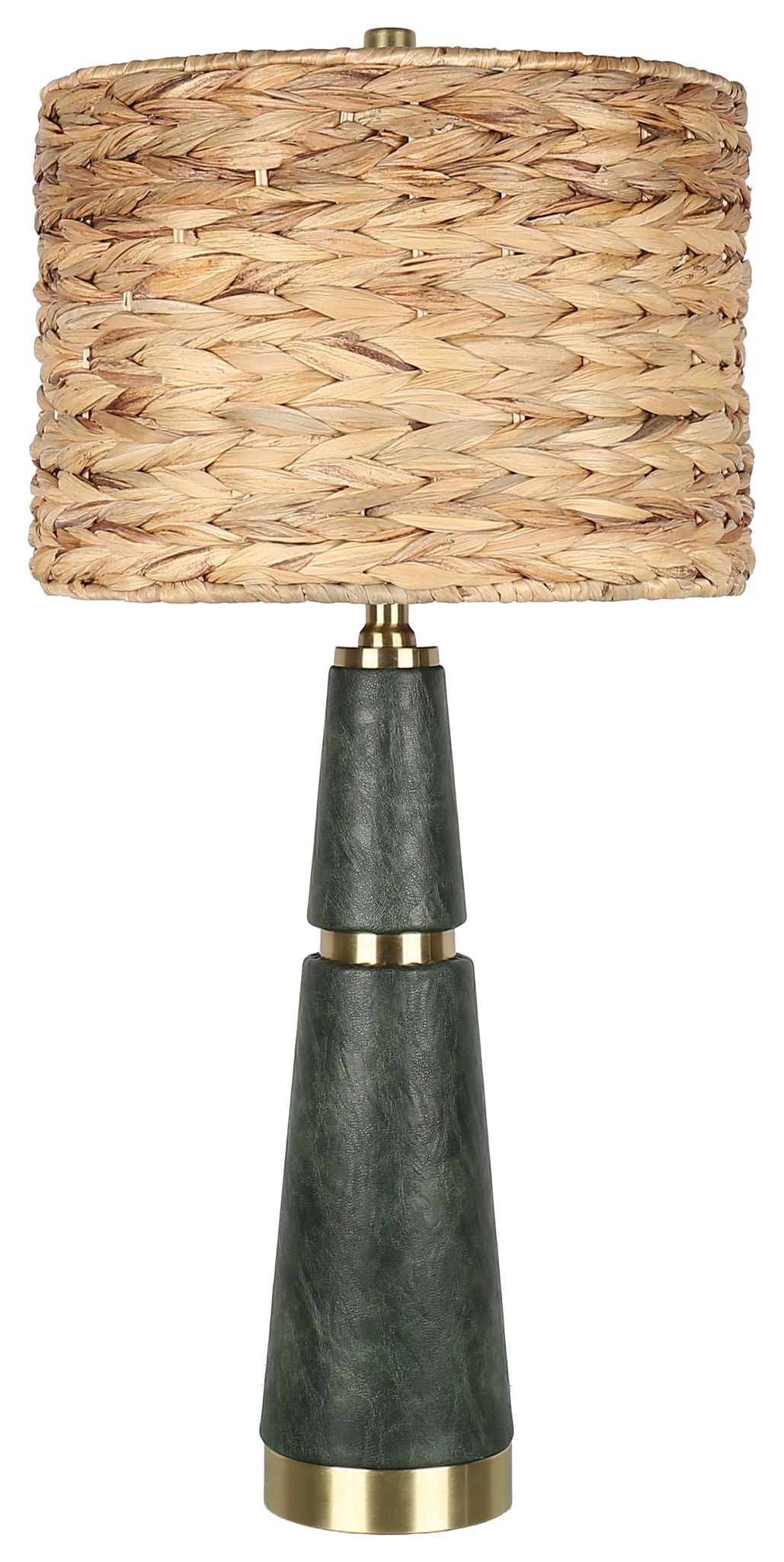 Olive Copse - 28 X 13 - Metal Table Lamp (Set of 2) - Dark Olive Green, Soft Gold