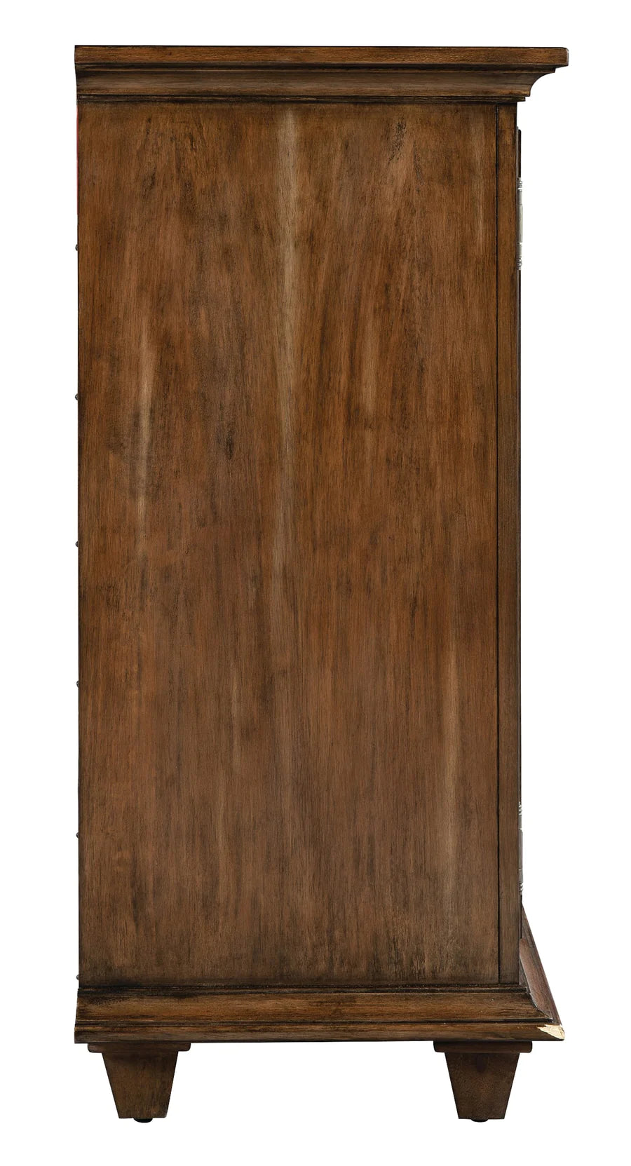 Hekman Mirrored Hexagon Panel Door TV Entertainment Console Sideboard