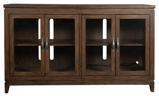 Hekman Glass Door Entertainment TV Console