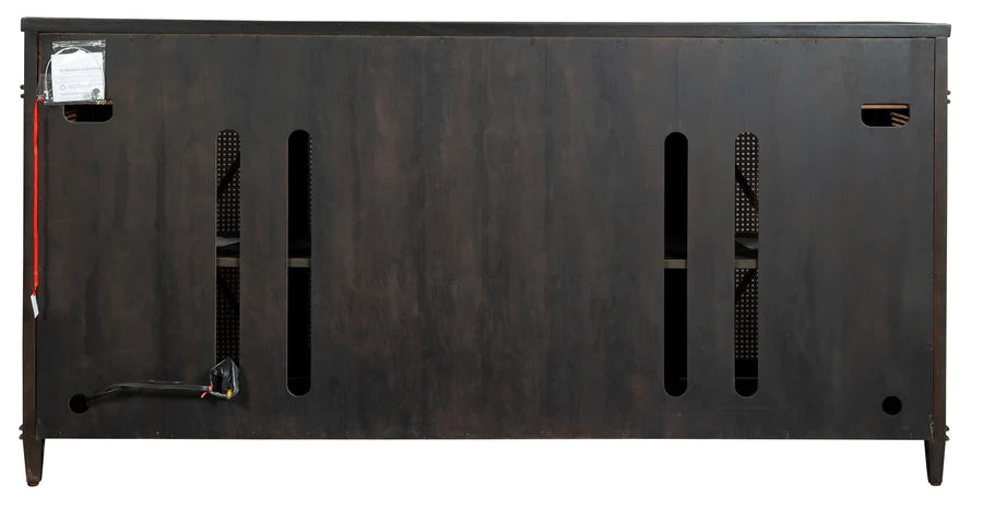 Hekman Handwoven Cane Panel Door TV Entertainment Console Sideboard