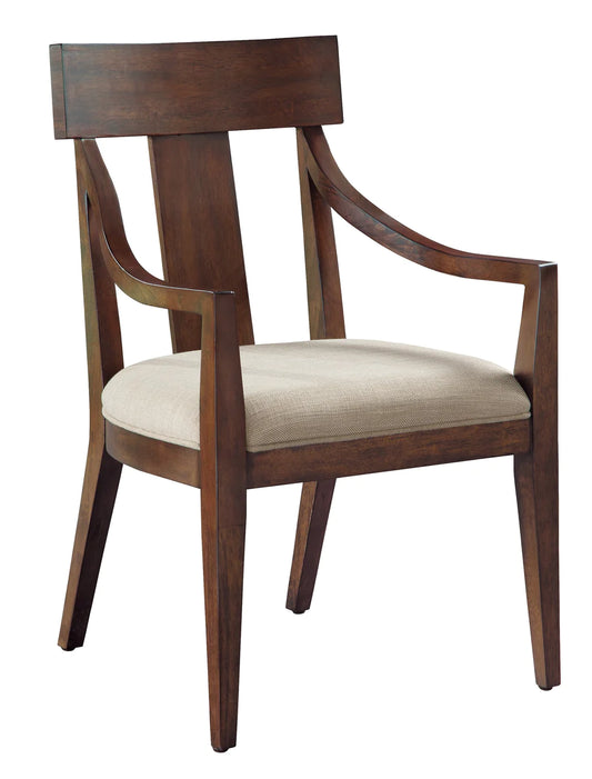 Hekman Monterey Point Upholstered Acacia Dining Armchair