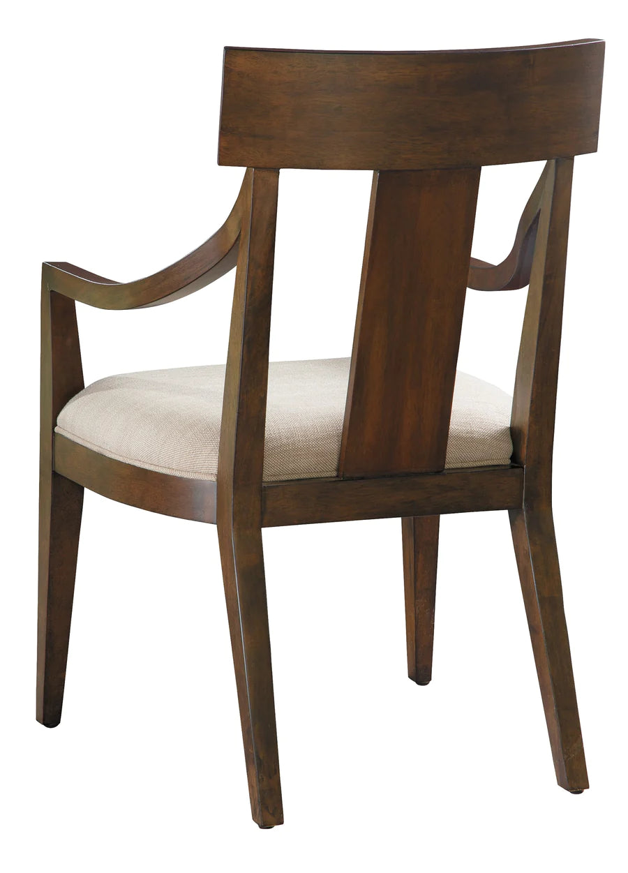 Hekman Monterey Point Upholstered Acacia Dining Armchair