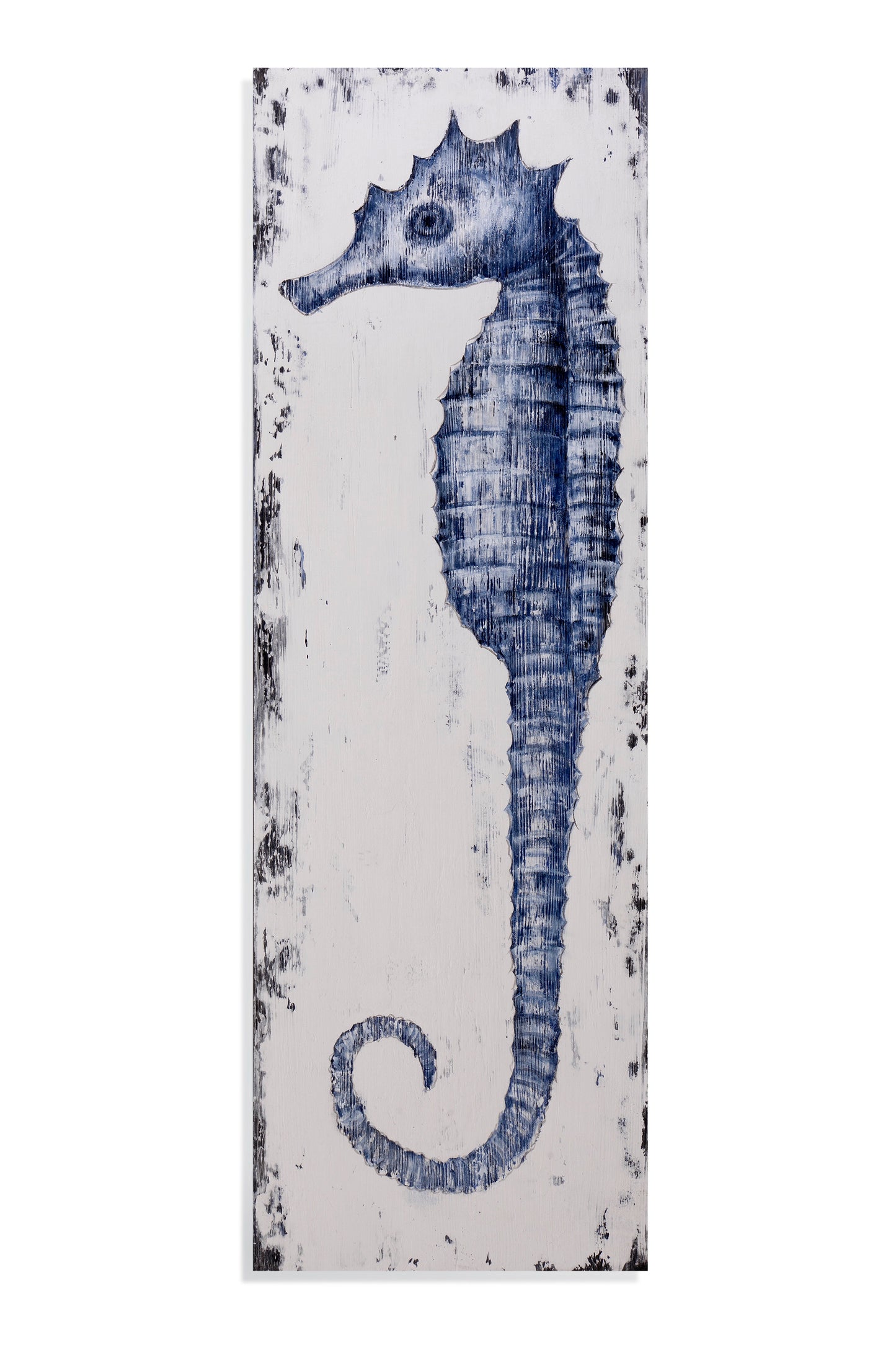 Sea Horse II - Canvas Art - Blue