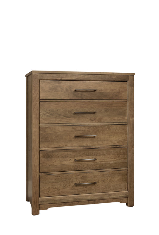 Crafted Cherry - 5 Drawers Chest