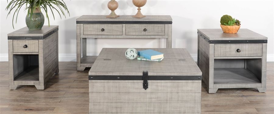 Alpine - End Table - Gray