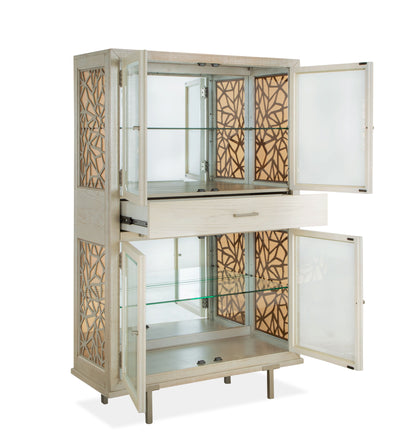 Lenox - Display Cabinet - Warm Silver