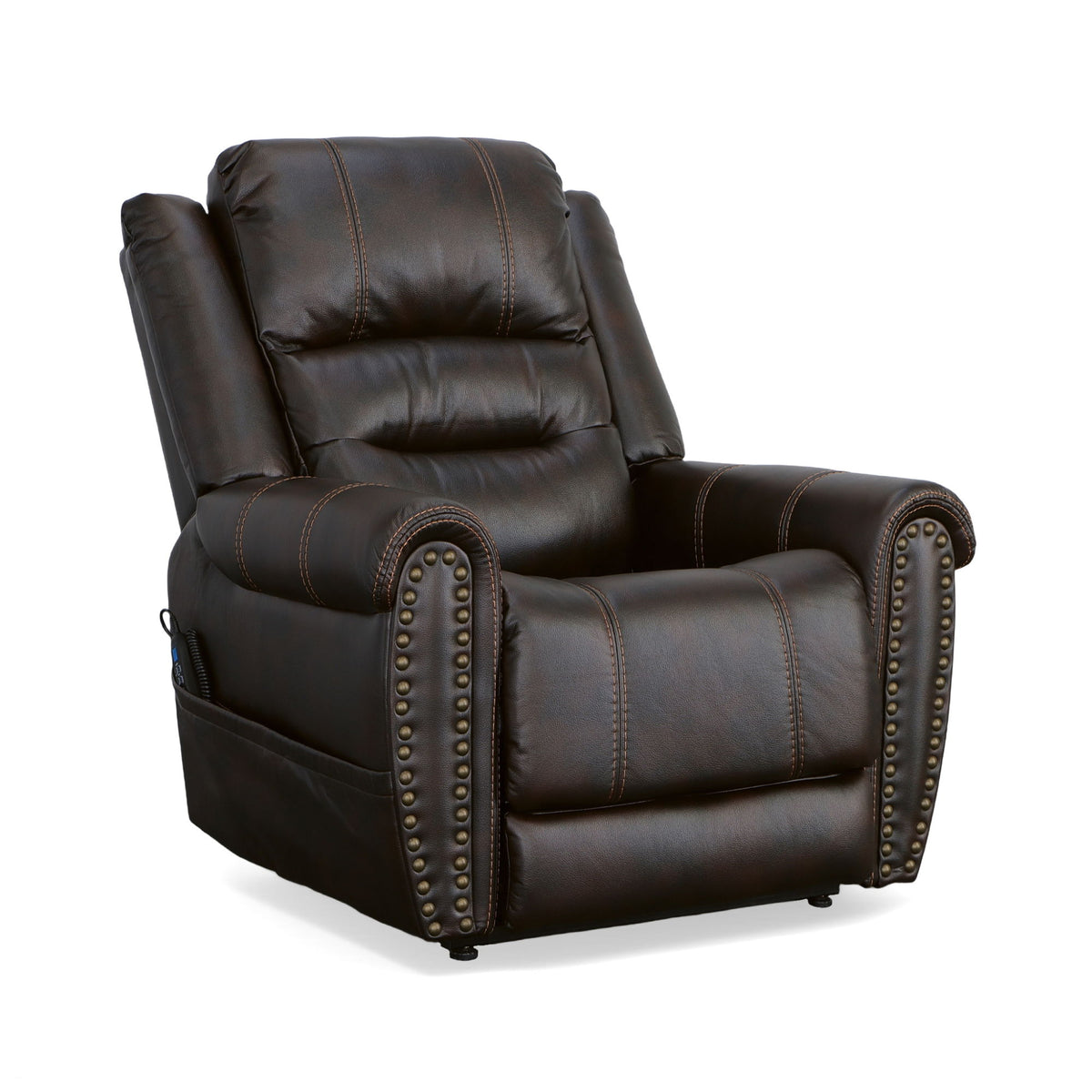 Oscar - Power Lift Recliner With Right-Hand Control & Power Headrest - Molasses