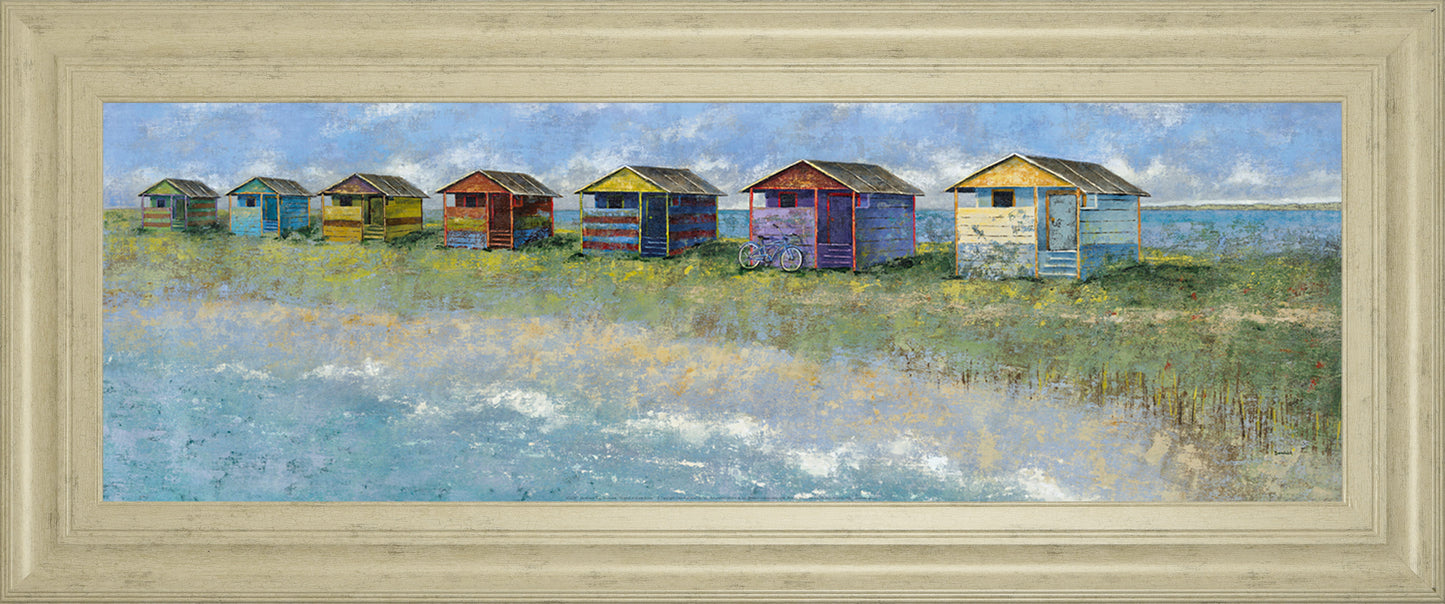 Northeast Il By Dominick - Framed Print Wall Art - Blue