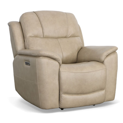 Crew - Power Recliner With Power Headrest & Lumbar - Black