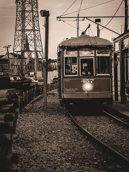 New Orleans Street Car By Jd Studios - Dark Gray