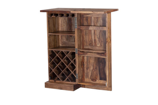 Tahoe Loft Sheesham Wine Bar Cabinet