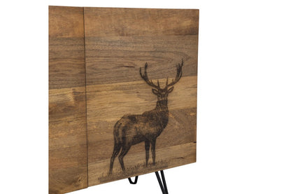 Alpine Laser Etched Deer Sideboard or TV Stand