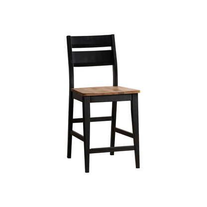 Austin - Panel Stool - Natural Mango Wood