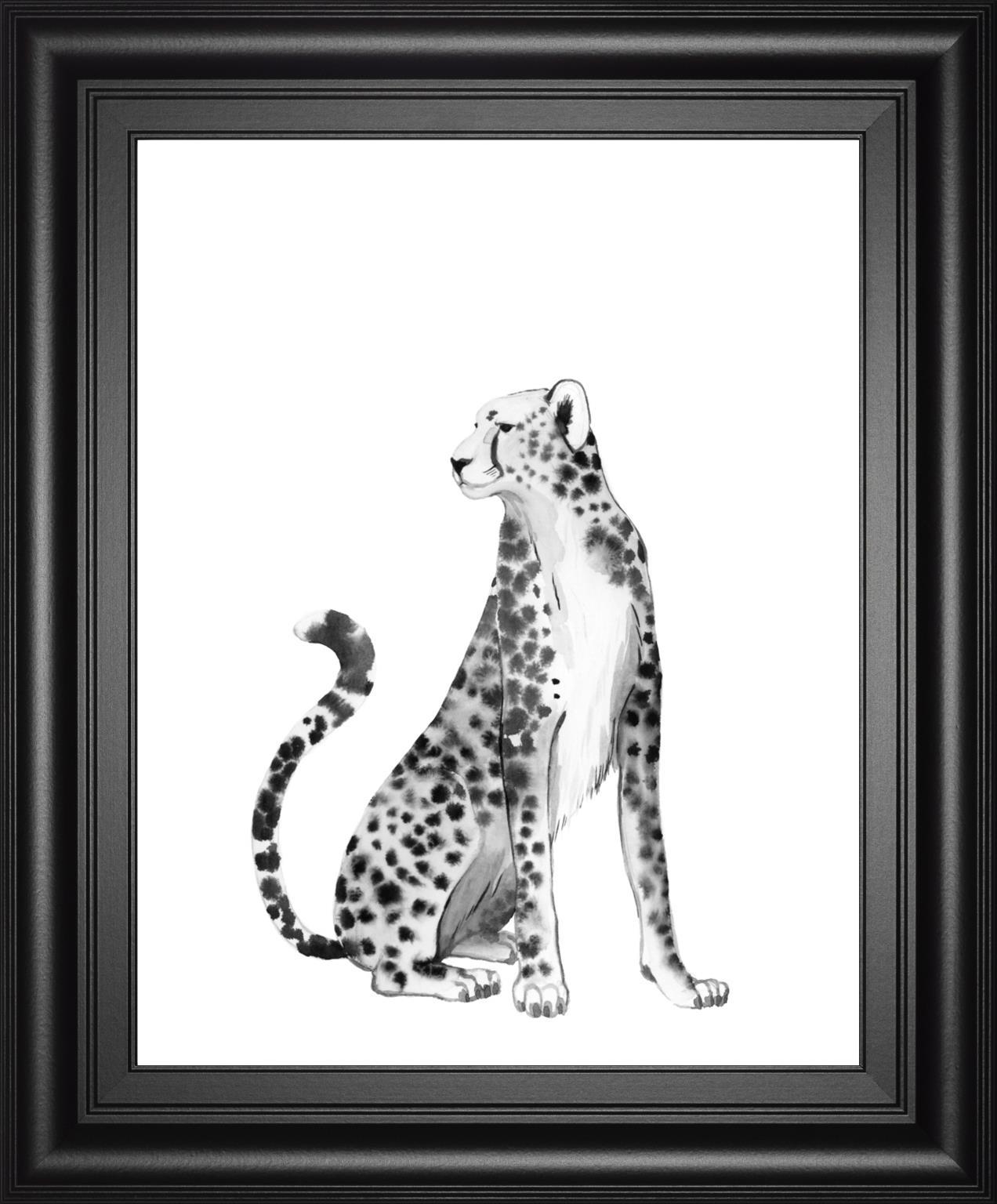 22x26 Chrome Cheetah II By Grace Popp - Dark Gray