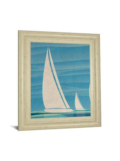 Water Journey I By Dan Meneely - Framed Print Wall Art - Blue