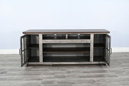 Homestead Hills - Media Console - Tobacco Leaf / Gray