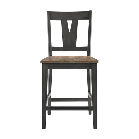 Harper - Splat Stool - Brushed Brown / Pecan