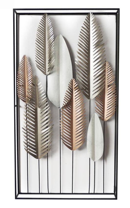 20x36 Metal Wall Decor - Pearl Silver