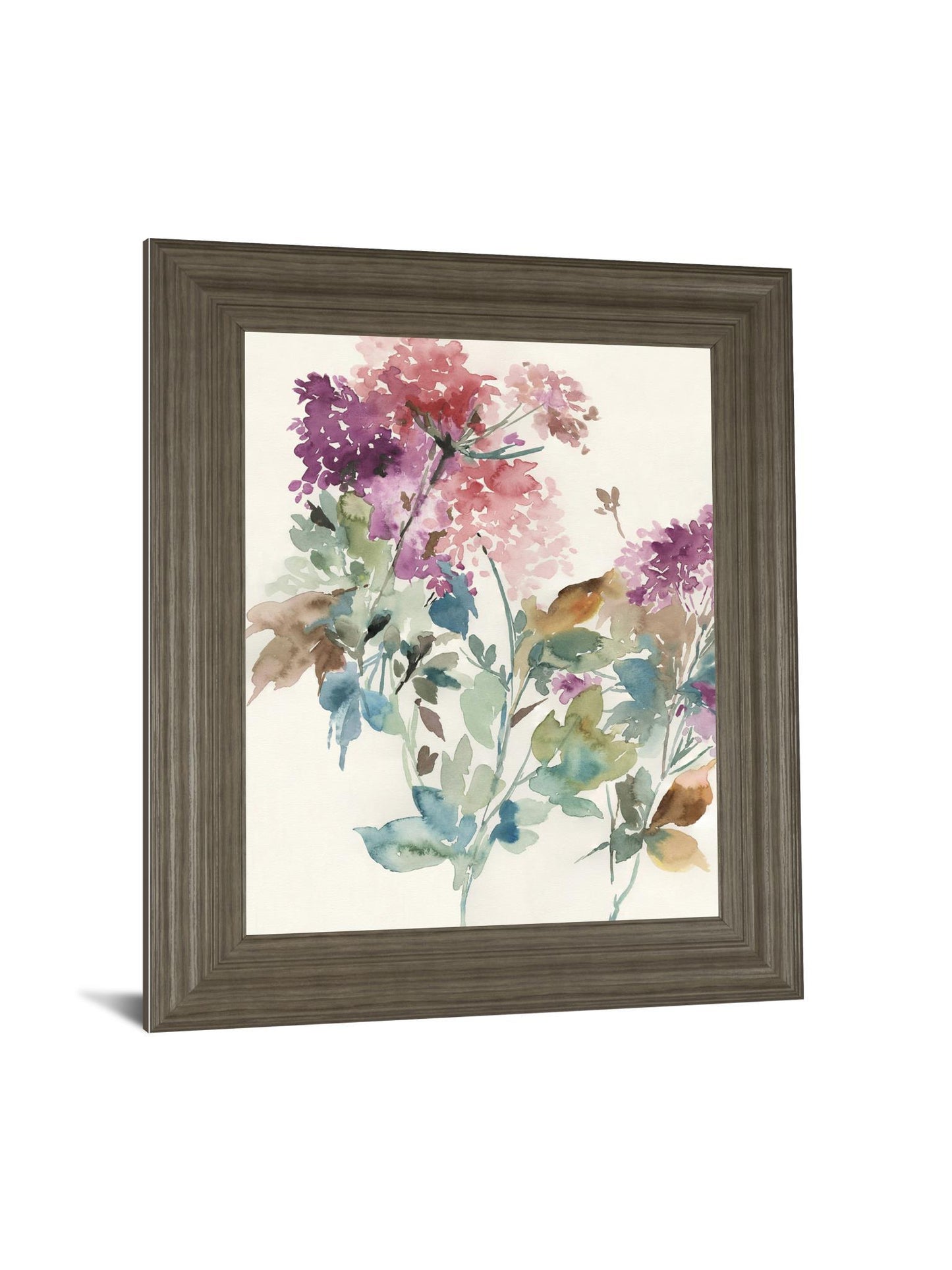 Sweet Hydrangea I By Asia Jensen - Framed Print Wall Art - Purple