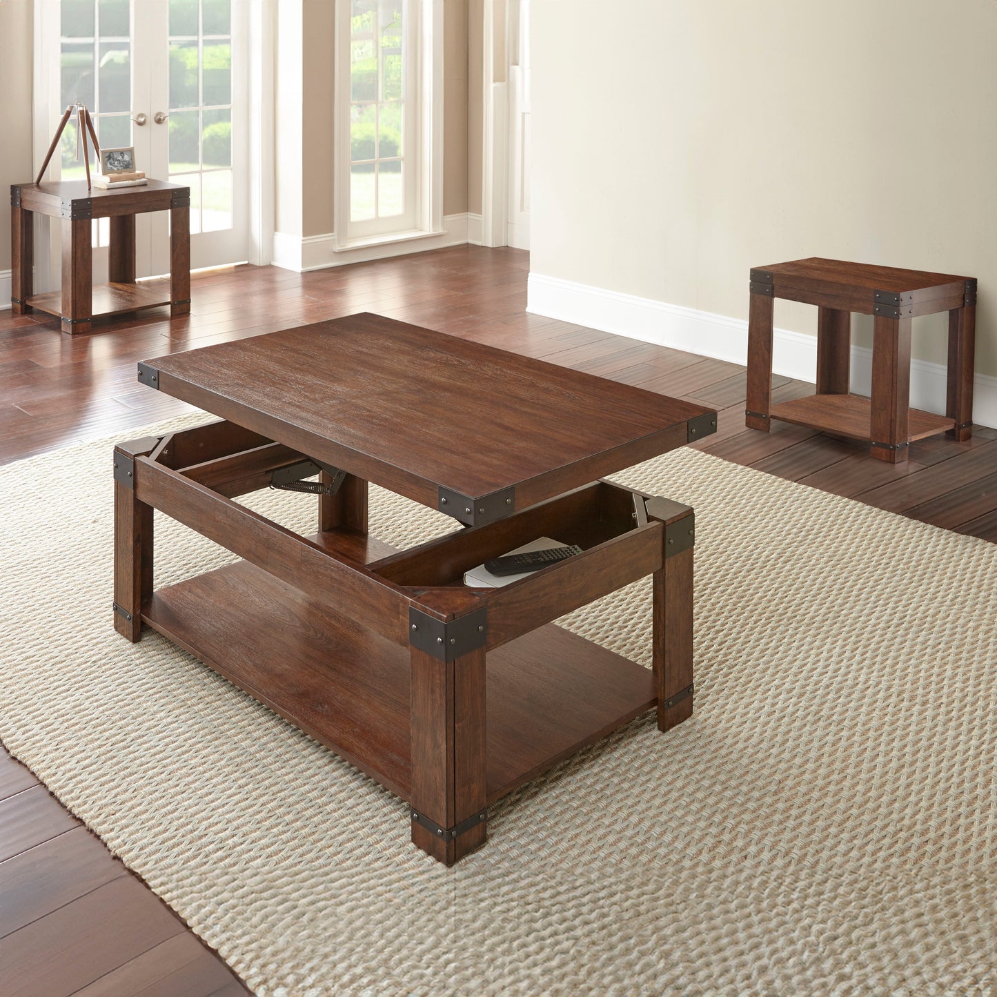 Arusha - 3 Piece Table Set - Brown